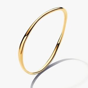 Pandora Organically Shaped Bangle 14k gold plating
